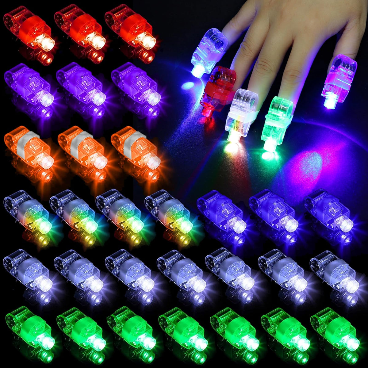 Toyoget LED finger light with a flexible elastic band for comfortable wear