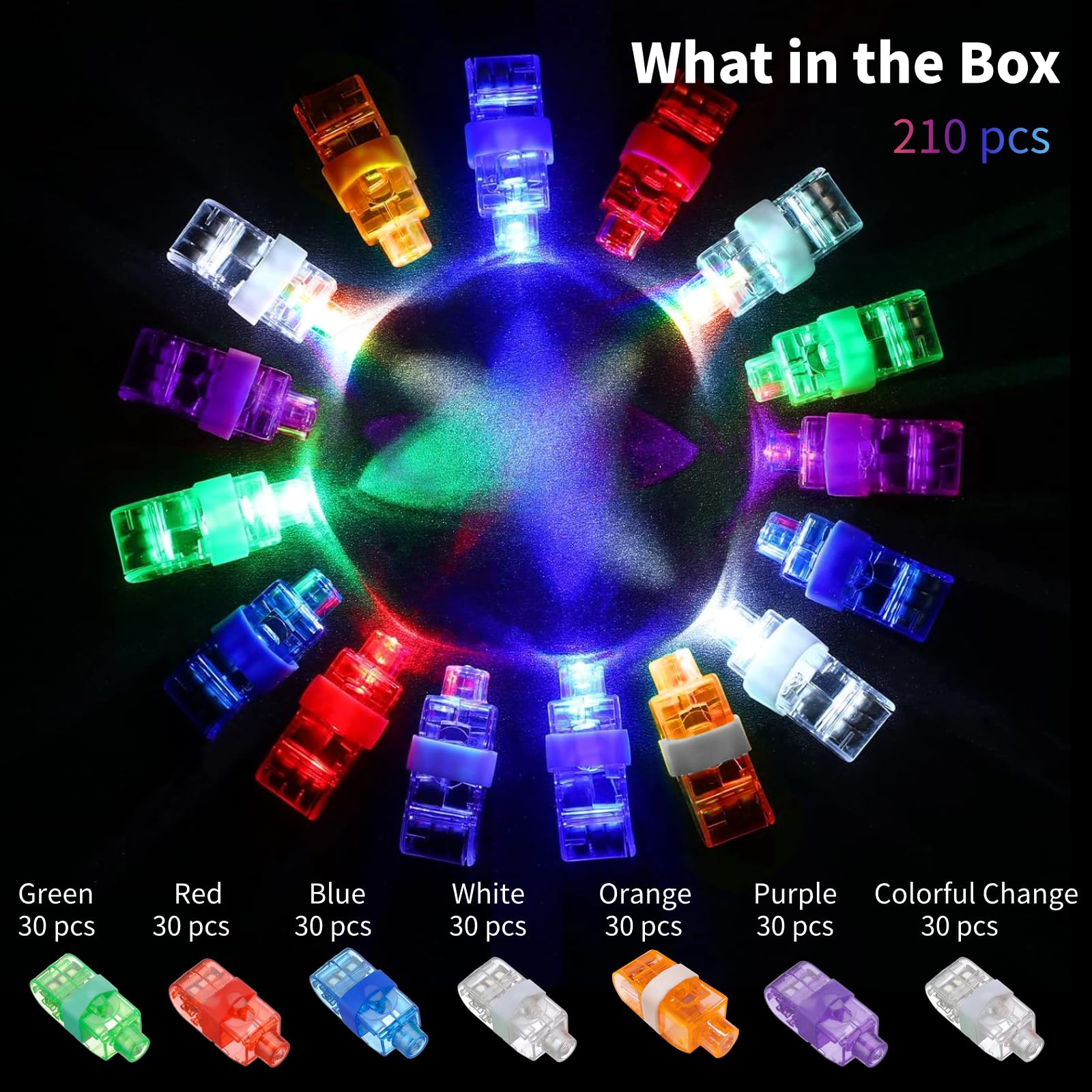 Toyoget finger light package with 40 pieces for bigger celebrations