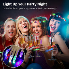 Toyoget LED finger light red color to energize the dance floor
