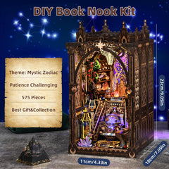 TOYQI Book Nook 3D puzzle dollhouse kit for hands-on building