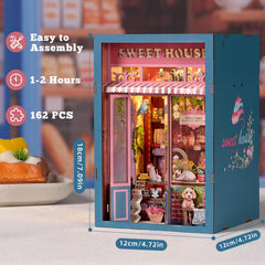 TOYQI Book Nook Kit croissant tray adds warm appeal.