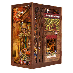 TOYQI Book Nook Kit dollhouse assembly in progress for teens