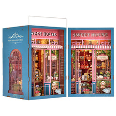 TOYQI Book Nook Kit donut shelves enhance bookshelf charm.