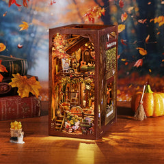 TOYQI Book Nook Kit cozy nest and puppy for storytelling corner inspiration