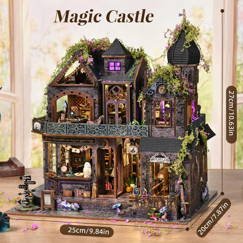 TOYQI LED lighting diorama base with music box creates enchanting ambience for displays.