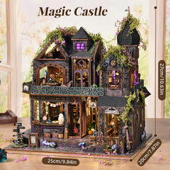 TOYQI LED lighting diorama base with music box creates enchanting ambience for displays.