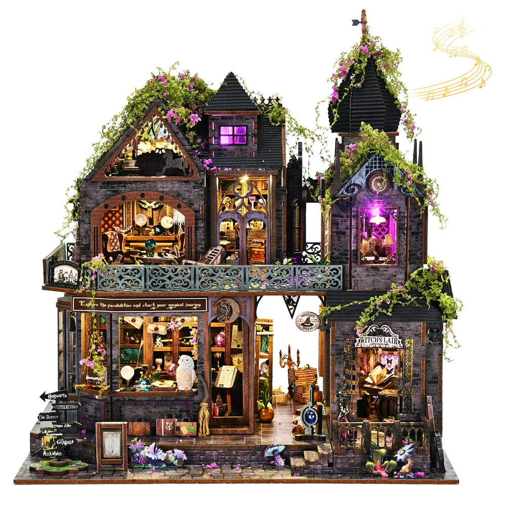 TOYQI magic castle book nook kit highlights whimsical display for storytelling decor.