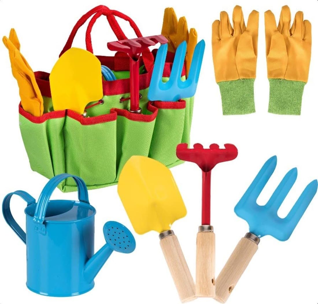 Toyrifik Little Gardener Watering Can for kids, bright and easy to use for playful watering