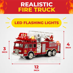 Toysery Fire Truck suits ages 3-7 to encourage creative play.