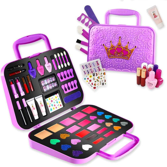 Toysical Kids Makeup Kit packaging showing a 51-piece pretend play set for imaginative fun