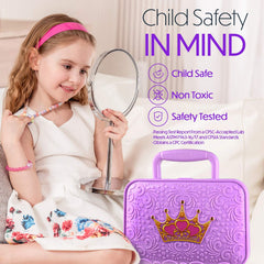 Toysical lipsticks and nail polish display offering kid-friendly, washable color
