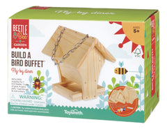 Toysmith Beetle and Bee Bird Buffet wood parts for kid-friendly assembly