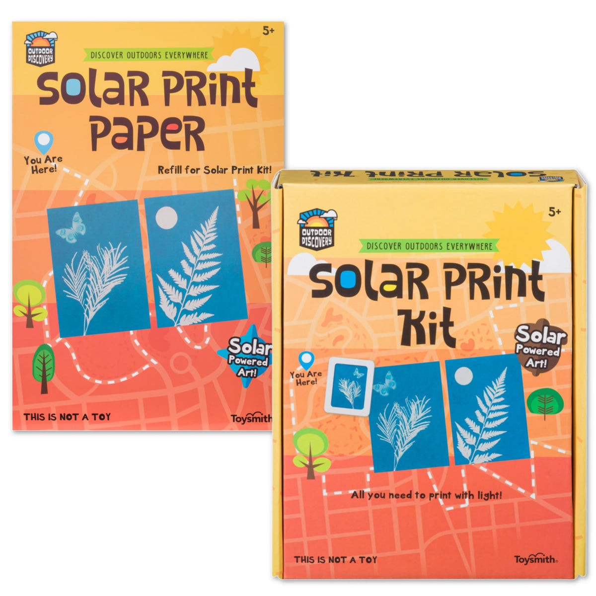 Toysmith Outdoor Discovery Solar Print Kit bundle for outdoor art sessions