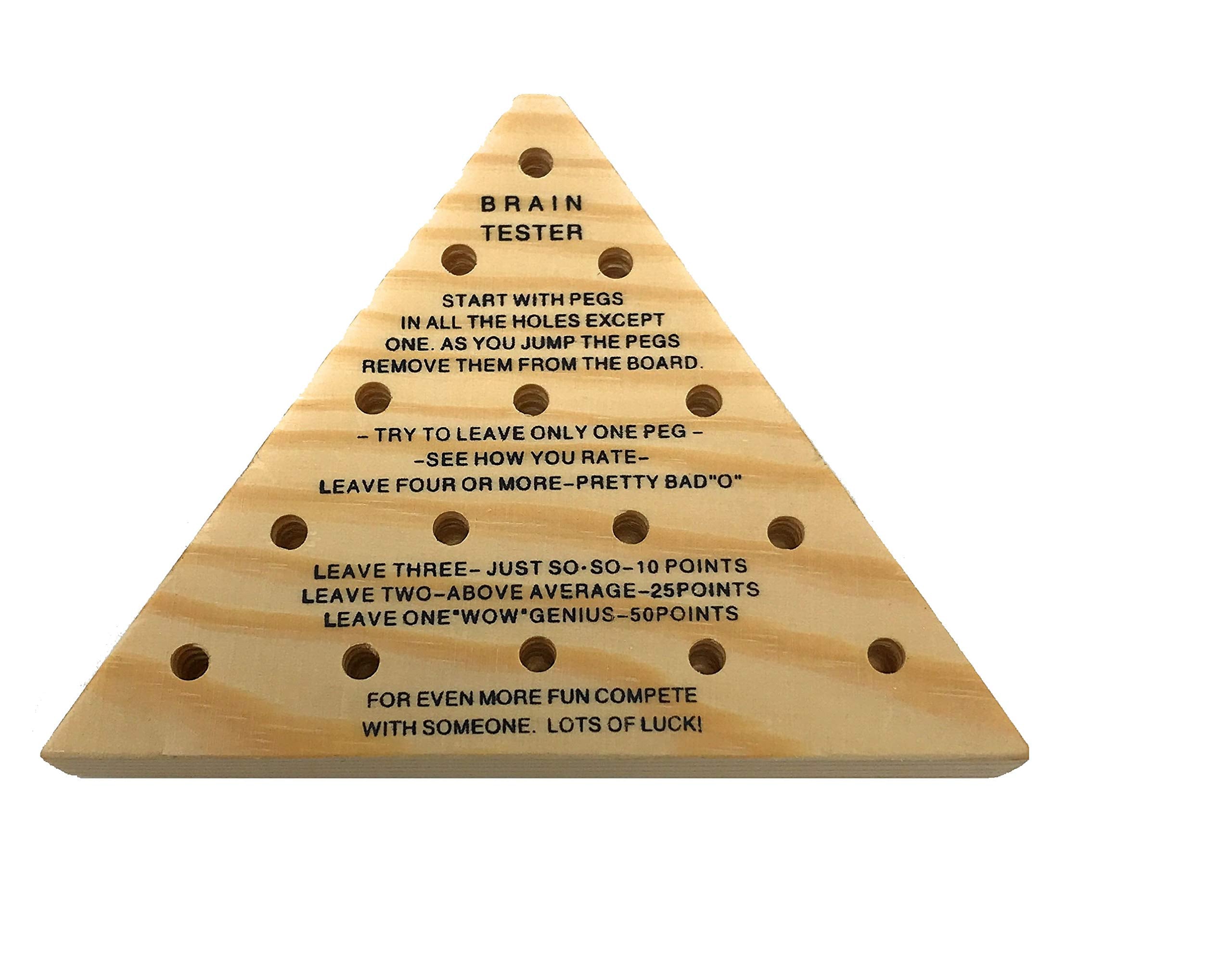 Toysmith Peg Game pegs and board, timeless wooden setup for focus