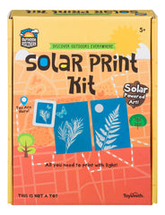 Toysmith Solar Print Kit blank note cards ready for sun-activated designs