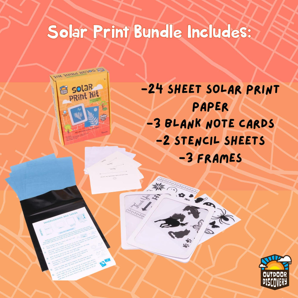 Toysmith solar print stencils and frames ready for creative kids' crafts