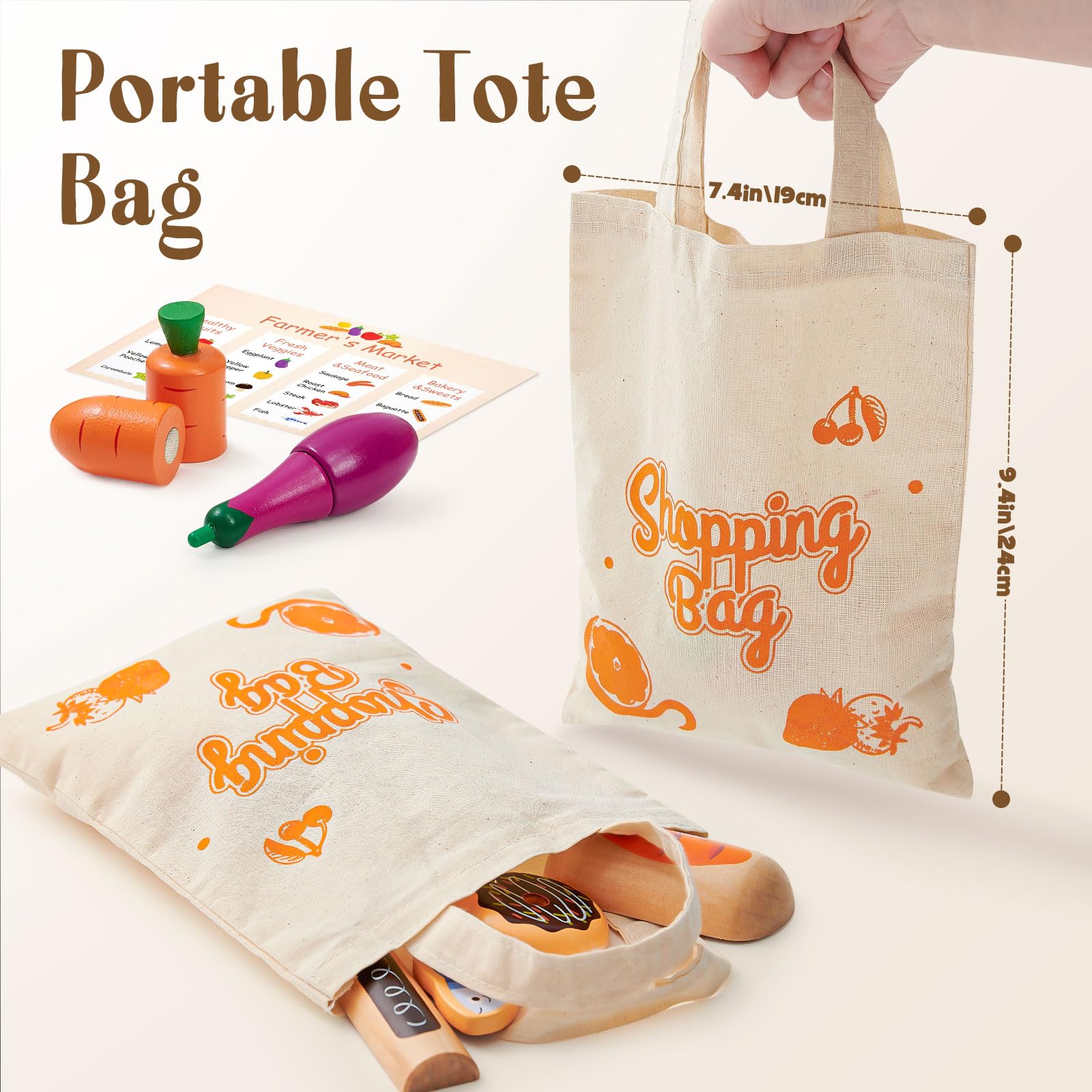 Toyssa menu card supports organized order taking in pretend store activities.