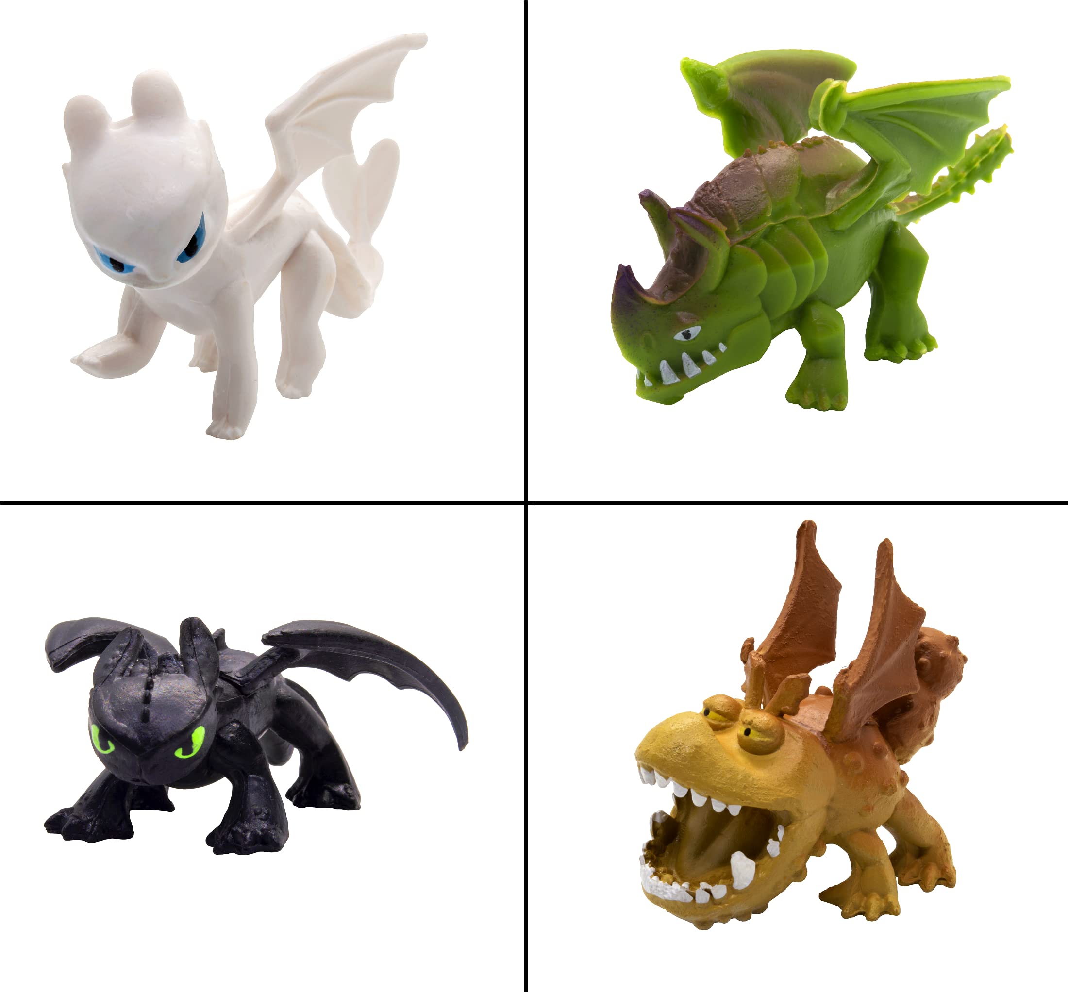 Toysvill colorful dragons with vibrant hues and dynamic poses for decor