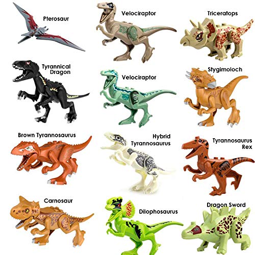 Toysvill moving-parts dino figures encourage fine motor skills during building play.