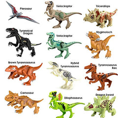 Toysvill moving-parts dino figures encourage fine motor skills during building play.
