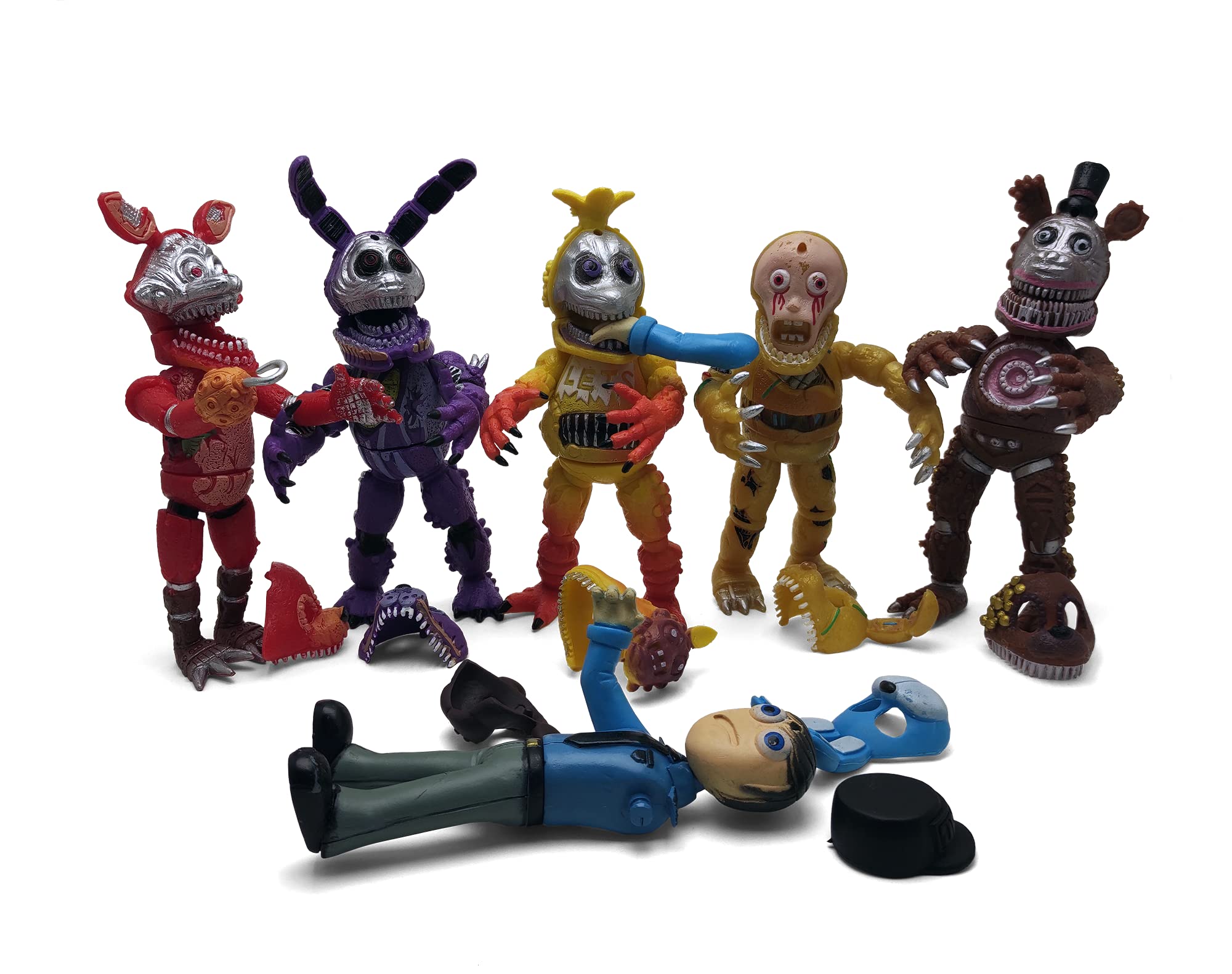 Toysvill figures arrive disassembled for quick reassembly after unboxing