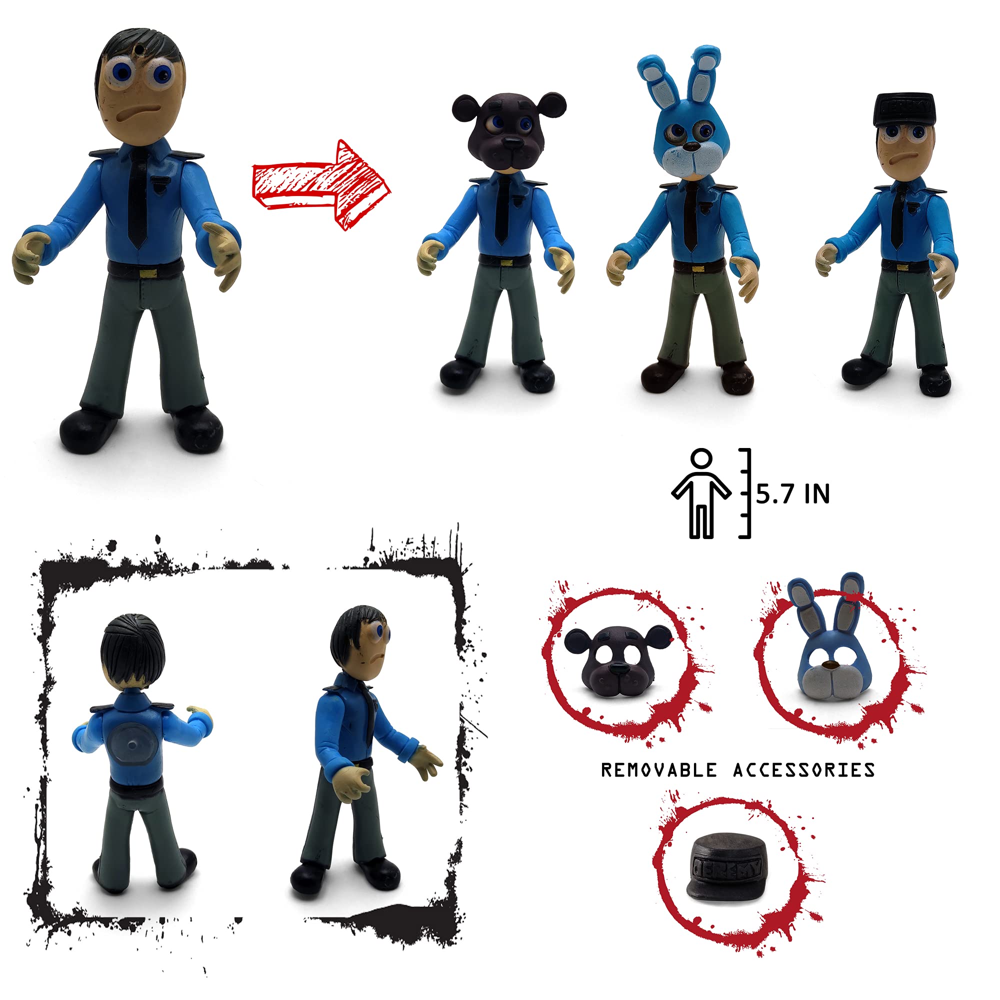 Toysvill 6-piece FNAF set as a striking shelf display