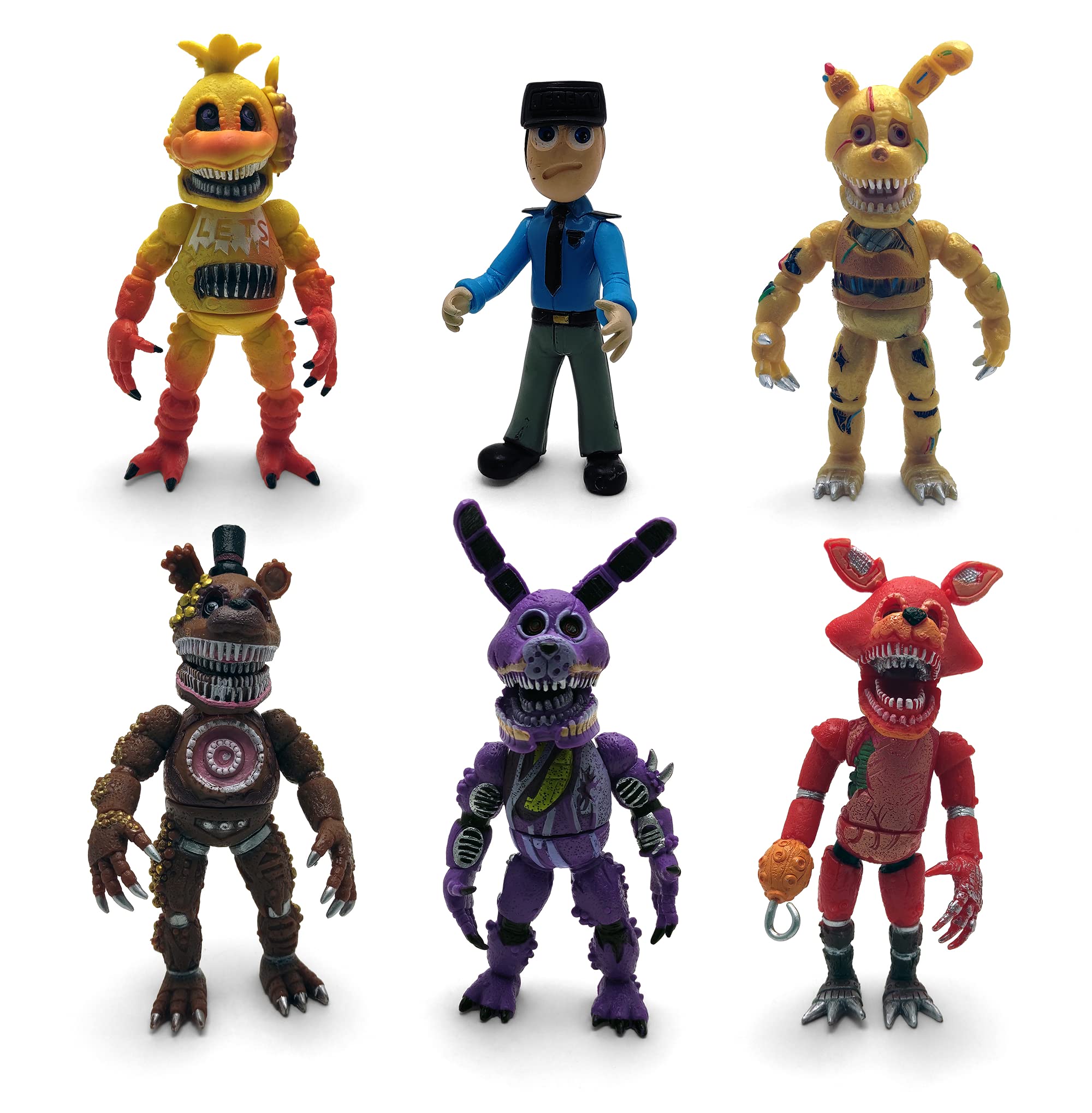 Toysvill Nightmare Foxy action figure ready for display