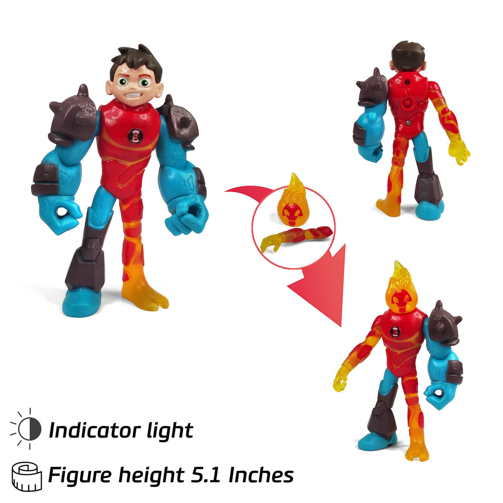 Toysvill Protector of Earth Heatblast figure for fiery action and storytelling