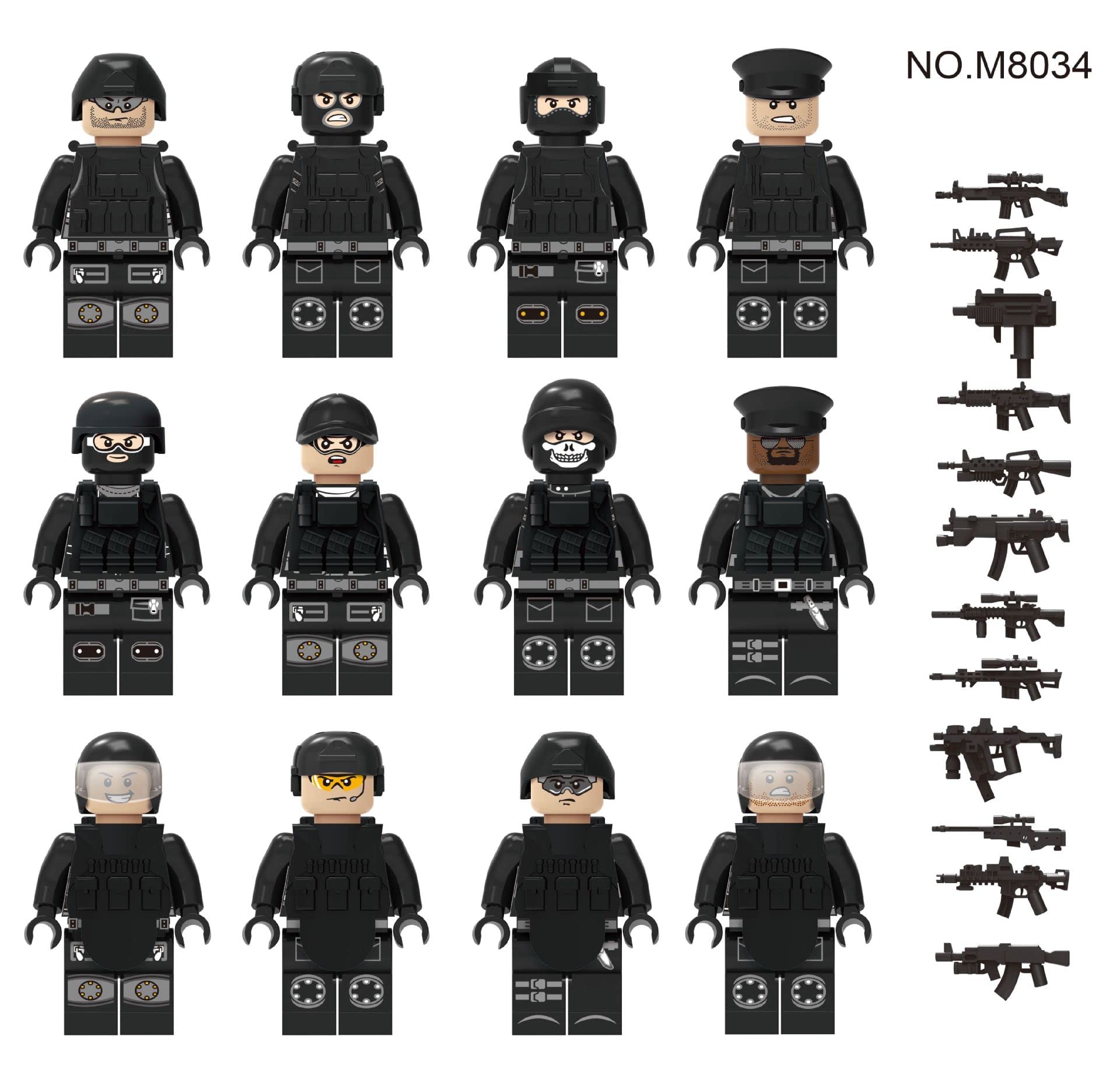 Toysvill SWAT assembly pieces for creative builds with bricks.