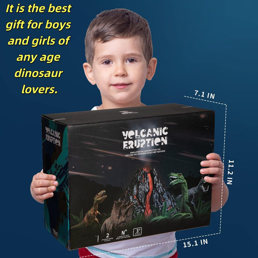 TOYSXYIN volcano with nine dinosaurs supports storytelling and exploration
