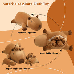 TOYSYM Capybara plush baby 1 removable for interactive play.