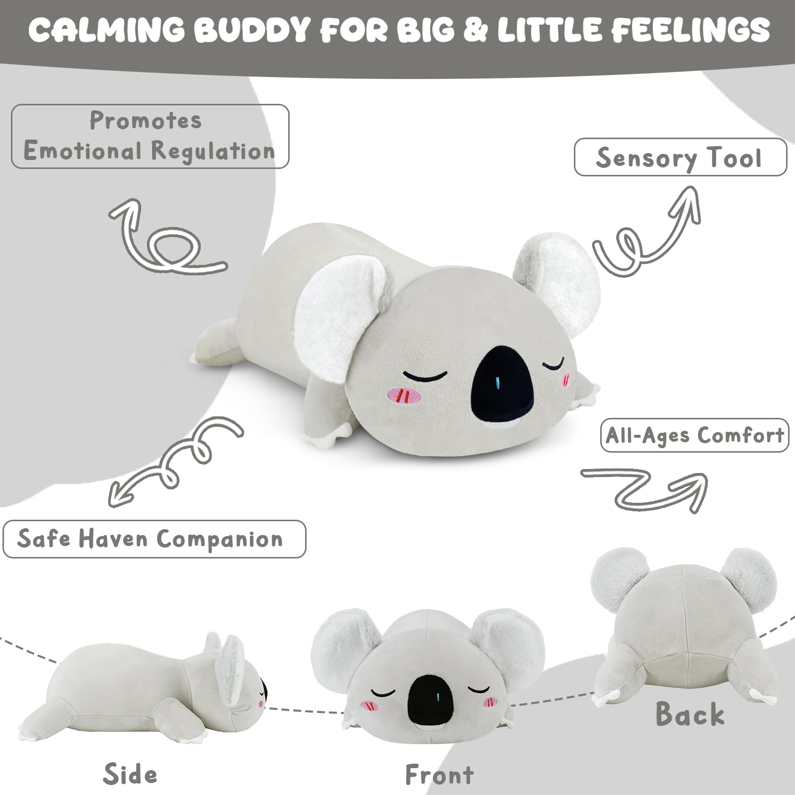 TOYSYM Koala machine-washable fabric enables easy cleaning after play