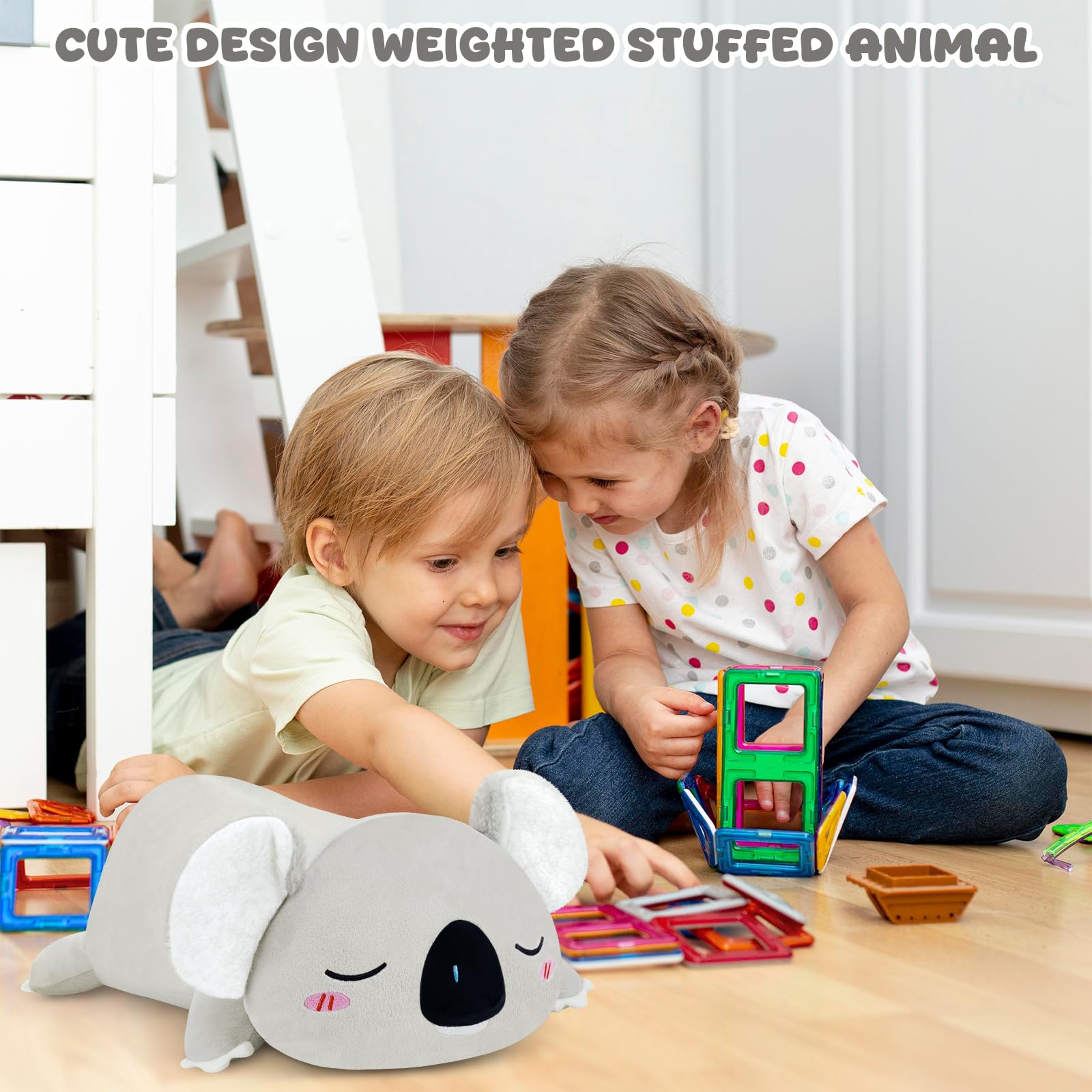 TOYSYM Koala Pillow showcases soft fabric for a cozy decorative bedtime companion