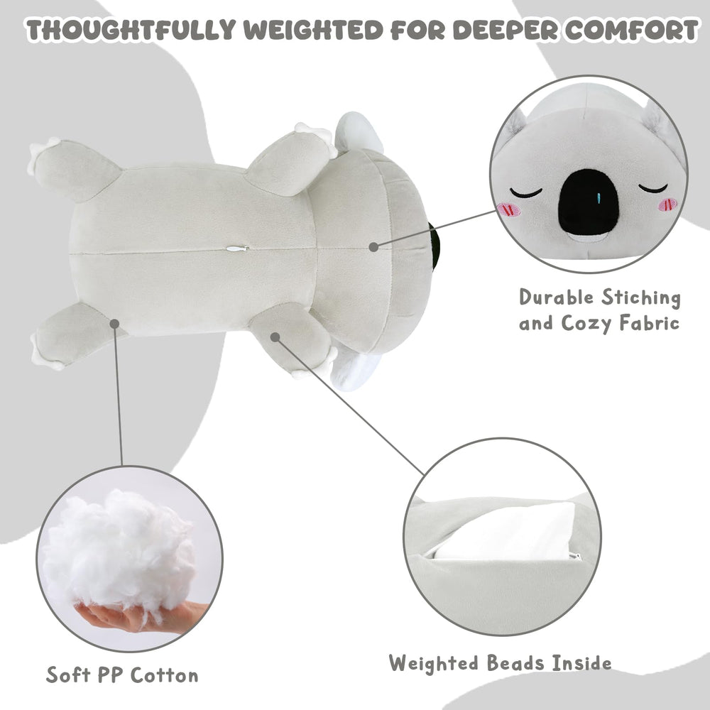 TOYSYM Koala Plush with squeezable limbs invites comforting hugs and calm moments