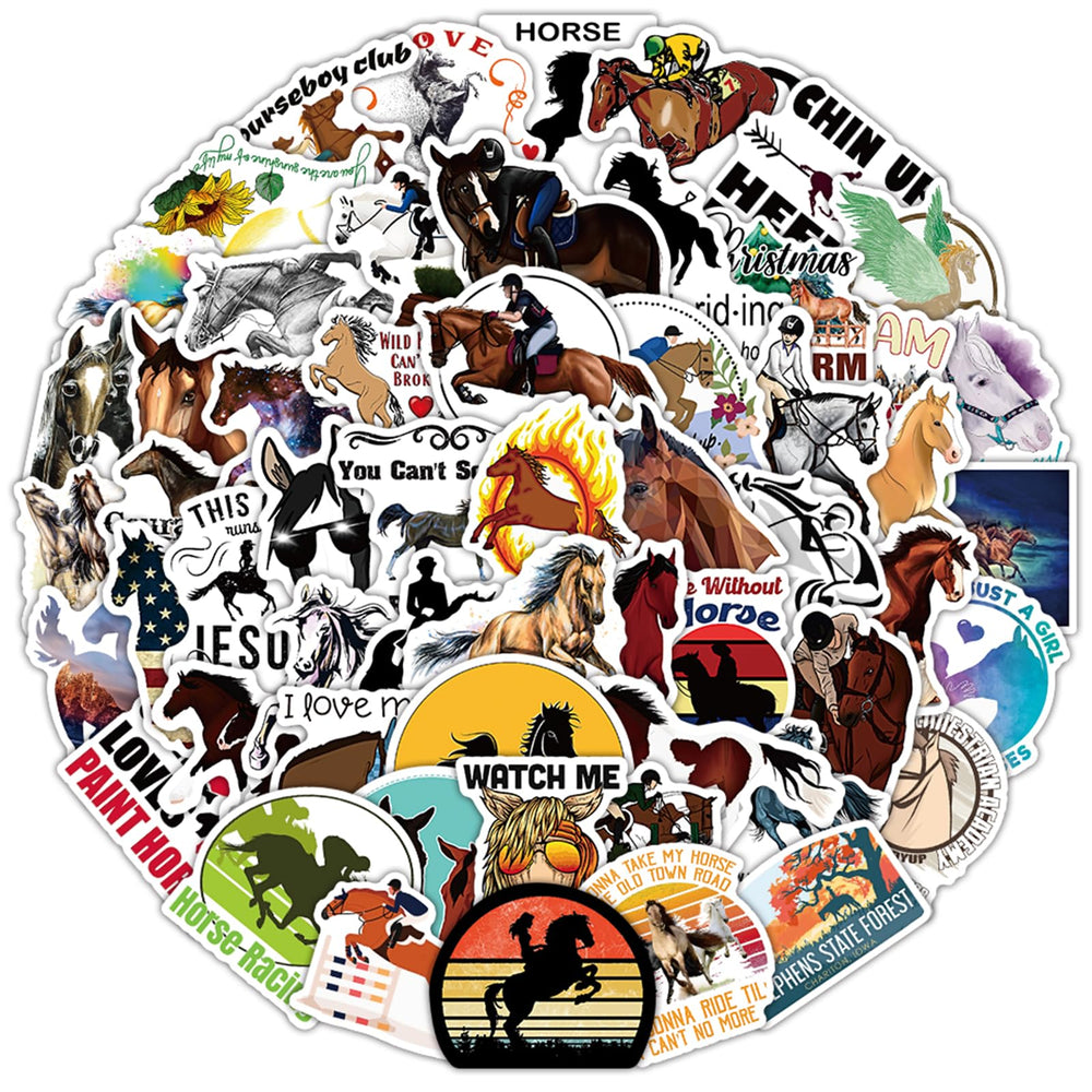 ToytoTou horse stickers decorate cups and notebooks for school and travel