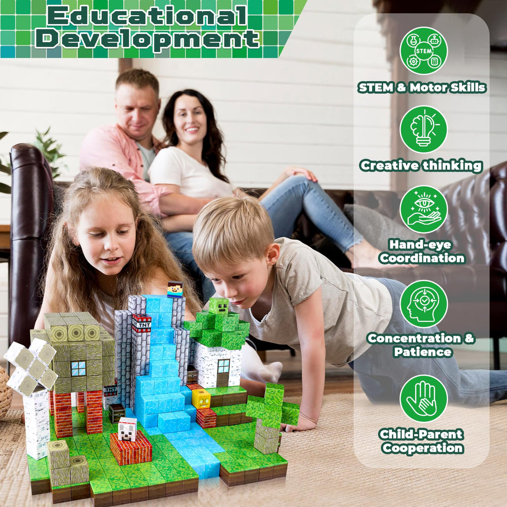 ToyUnited build-play-learn set encourages focus, coordination, and cooperative play.