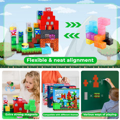 ToyUnited create-structures with magnetic blocks for open-ended play and classroom collaboration.