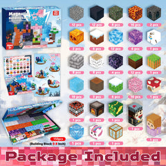 ToyUnited Magnetic Blocks 150pcs assembly with kids stacking colorful cubes.