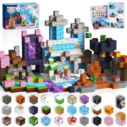 ToyUnited Magnetic Blocks 150pcs packaging showcasing safe, non-toxic construction for imaginative play.