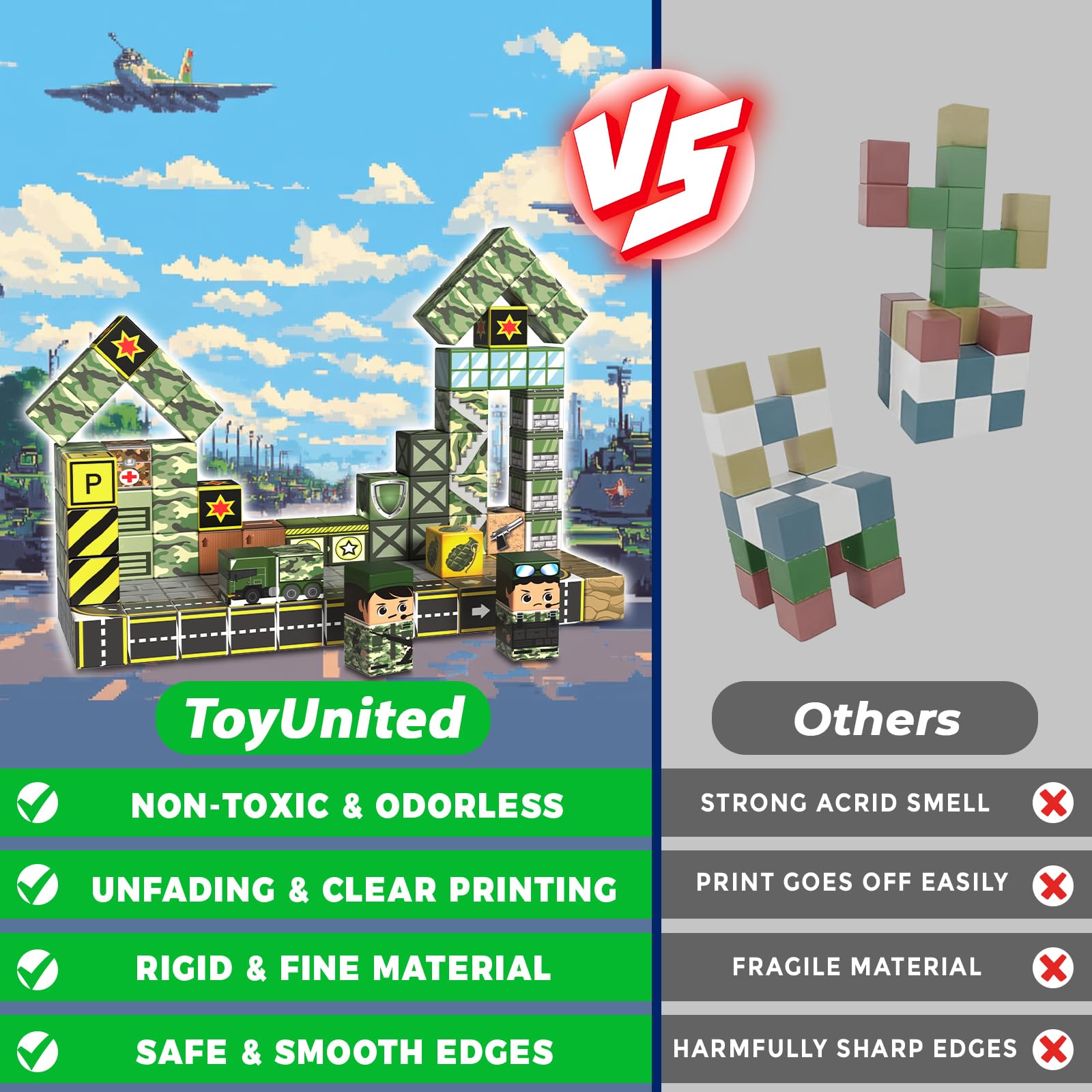 ToyUnited magnetic blocks educational STEM play boosts thinking