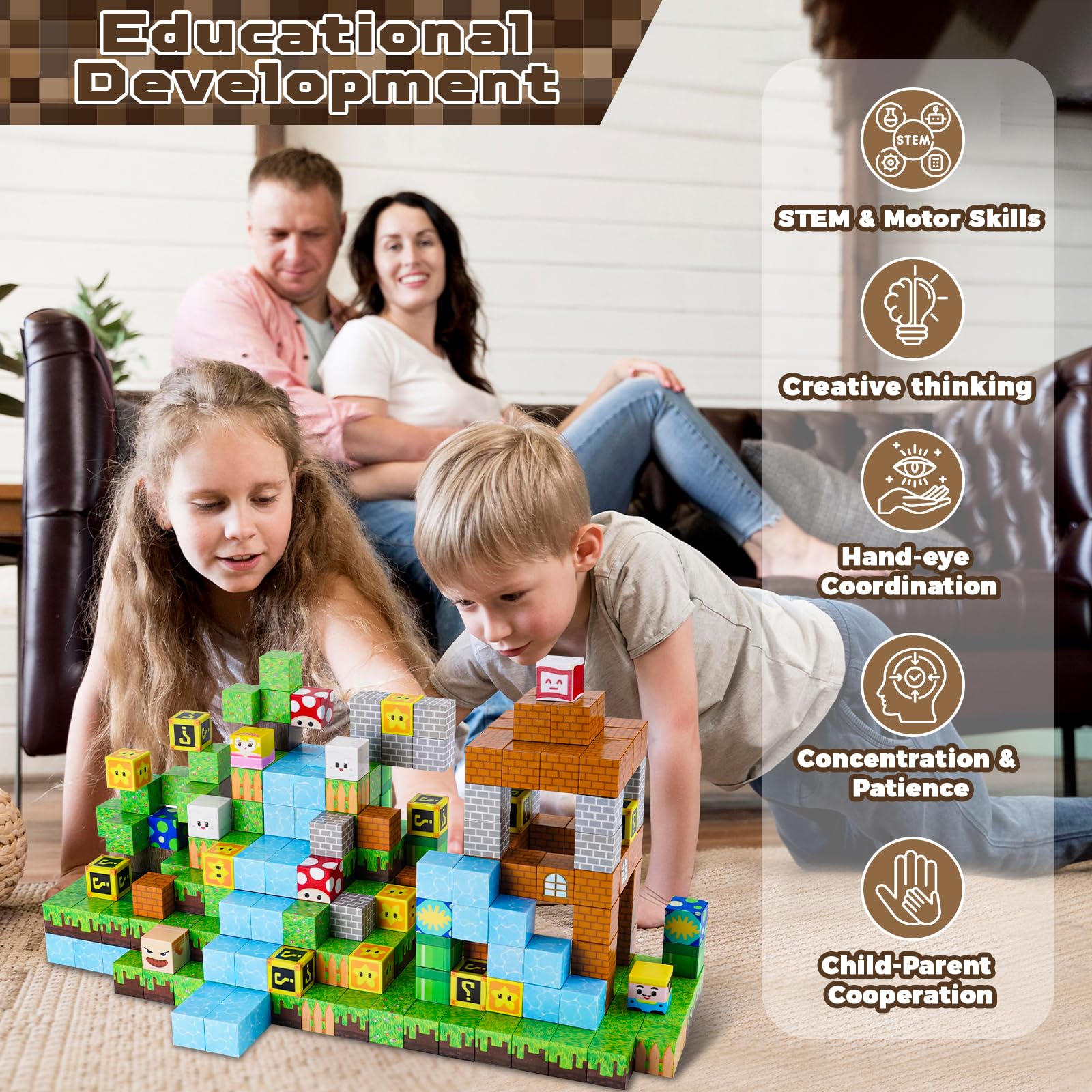 ToyUnited magnetic blocks gift-ready box ideal for birthdays and classroom gifts.