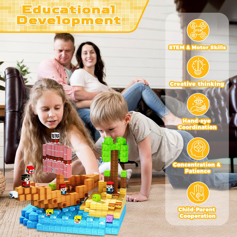 ToyUnited Magnetic Blocks set suitable for group classroom activities