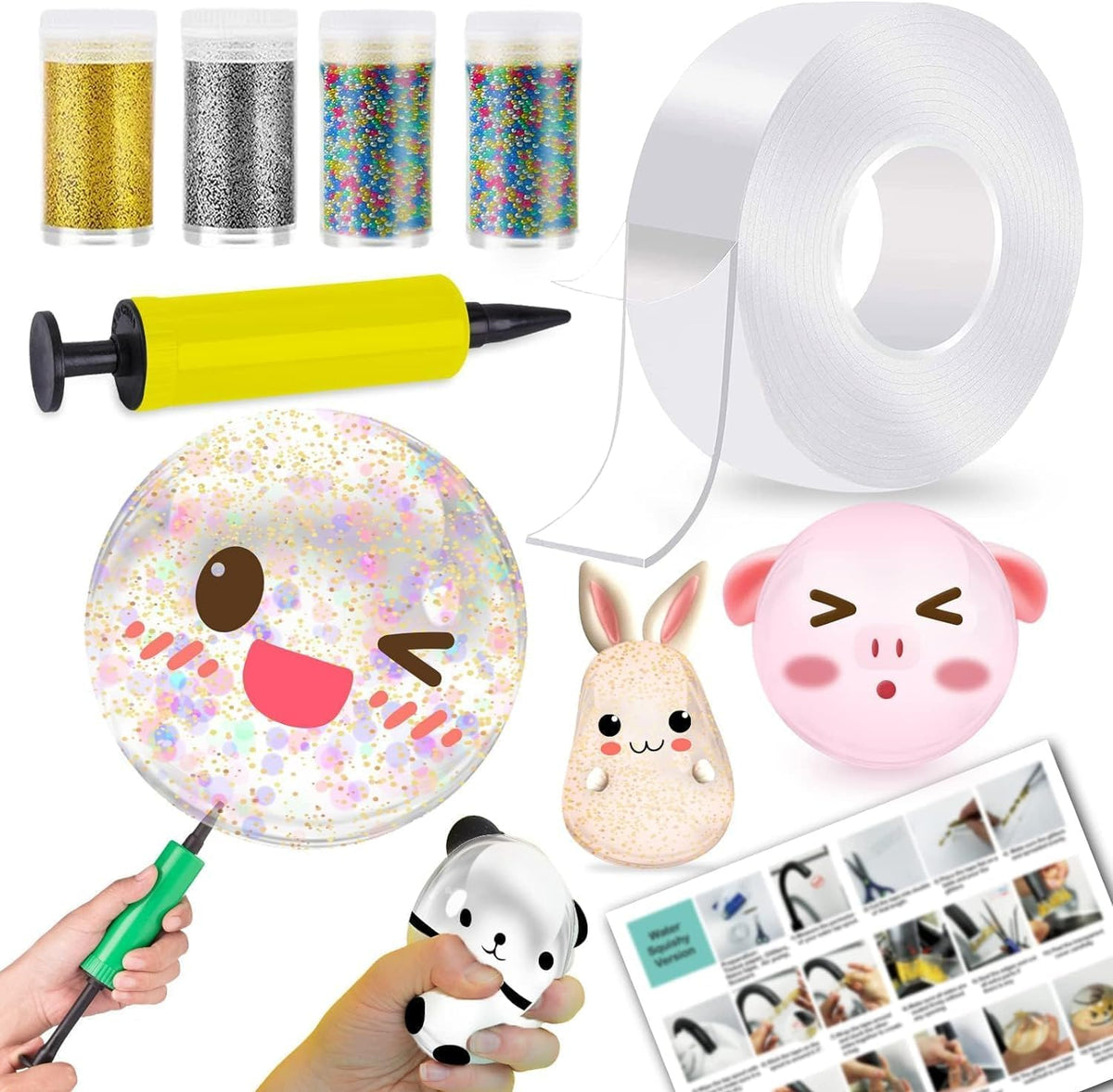 ToyUnited Nano Tape Bubble Kit box showcasing the full set for creative play