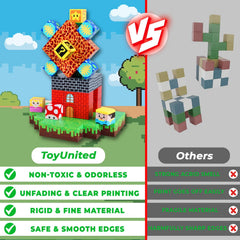 ToyUnited pattern blocks and instruction manual guide varied, interactive build sessions for kids.