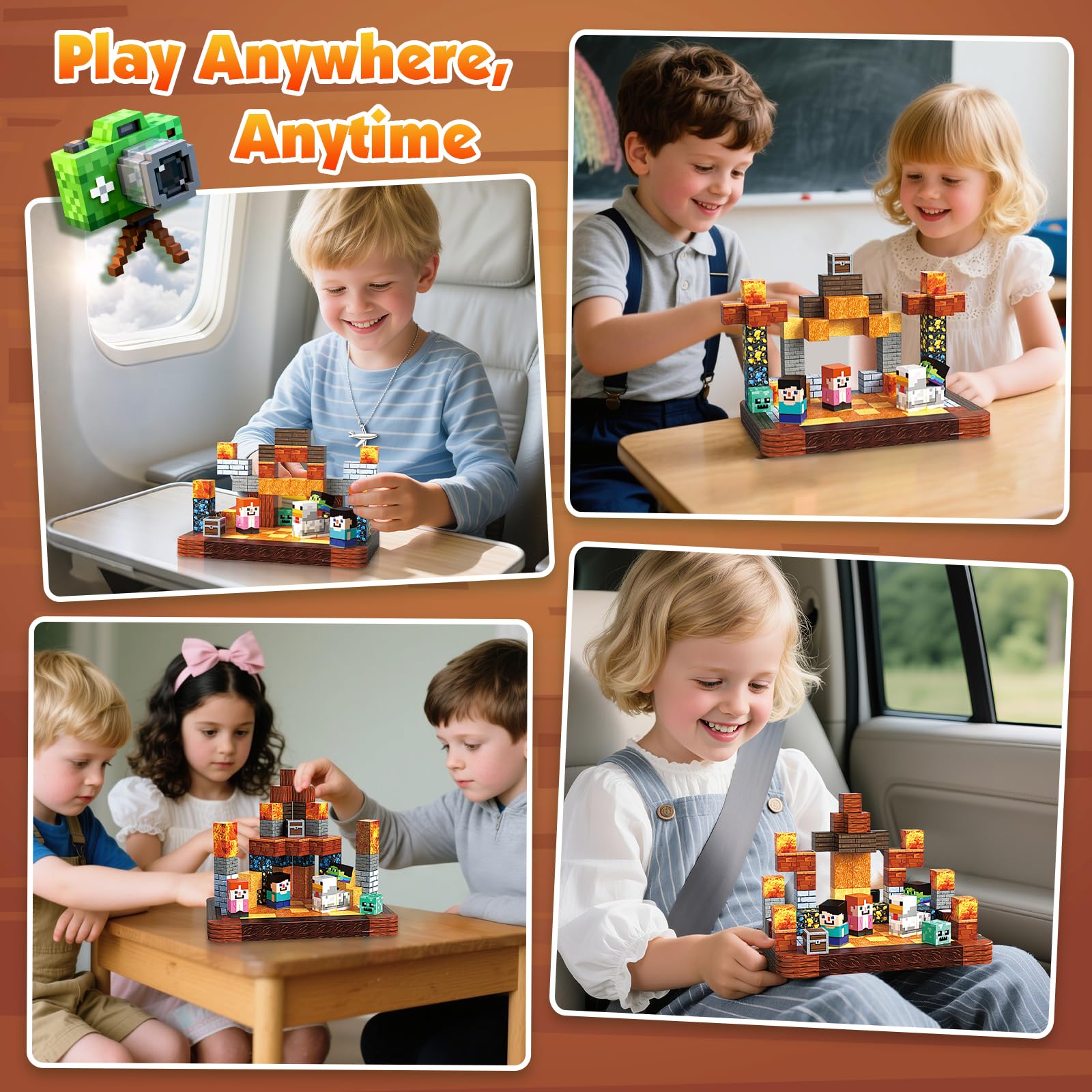 ToyUnited safe ABS magnetic blocks with rounded edges for little hands.