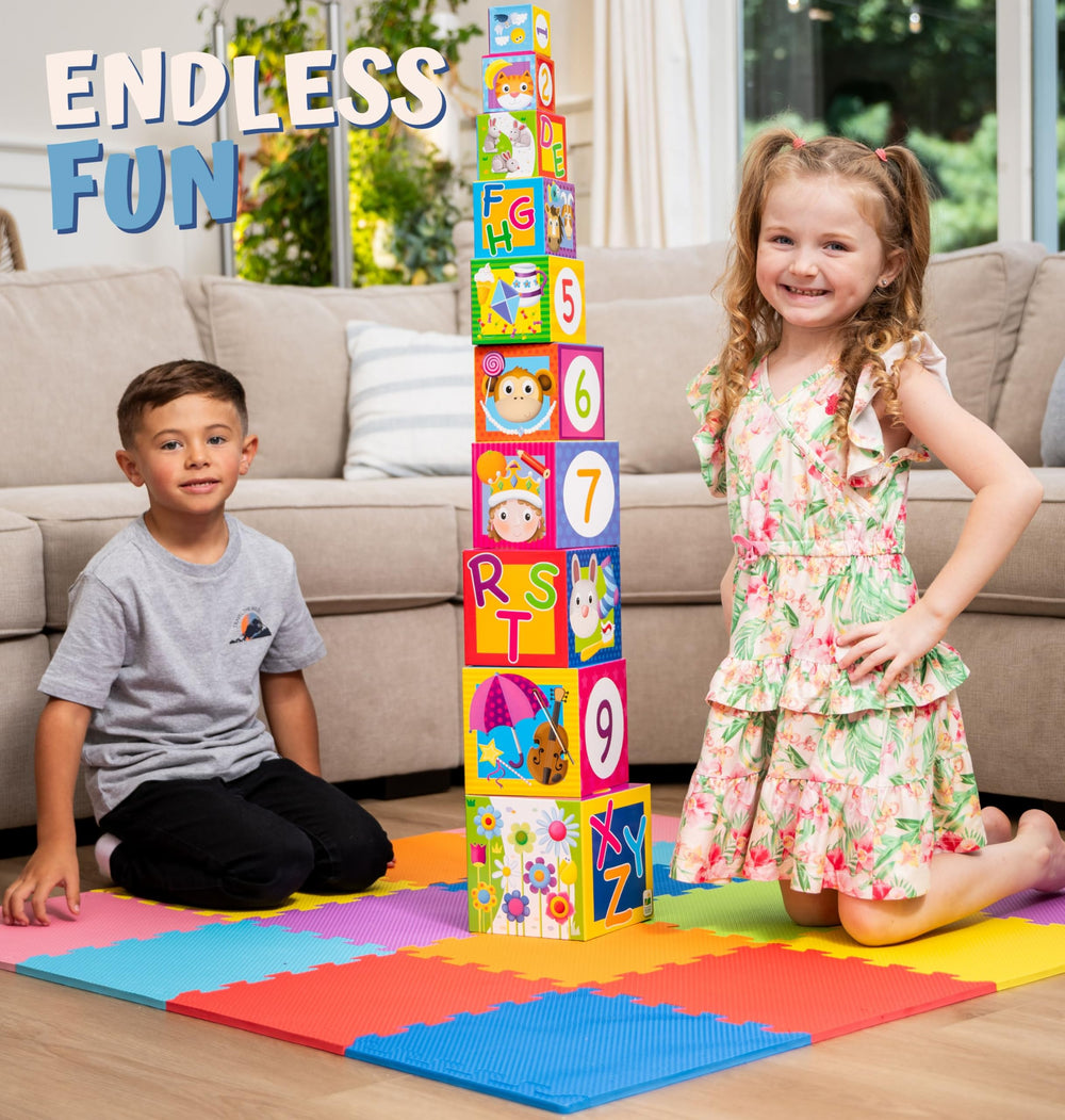 ToyVelt edges and center pieces form a complete 4x4 ft area.