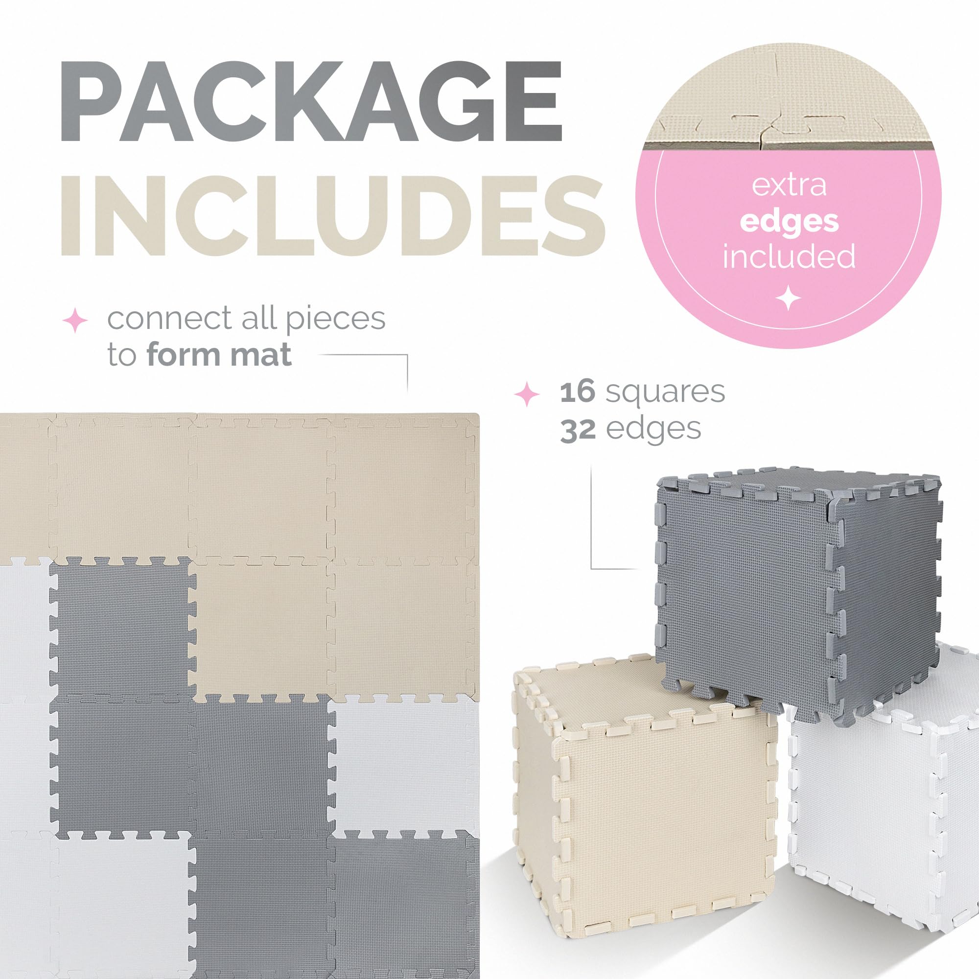 ToyVelt waterproof foam mat surface that cleans easily after spills