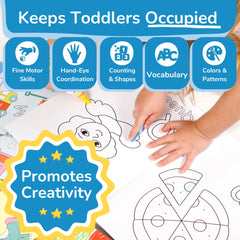 TOYVENTIVE coloring books inner pages with thick paper ideal for markers.