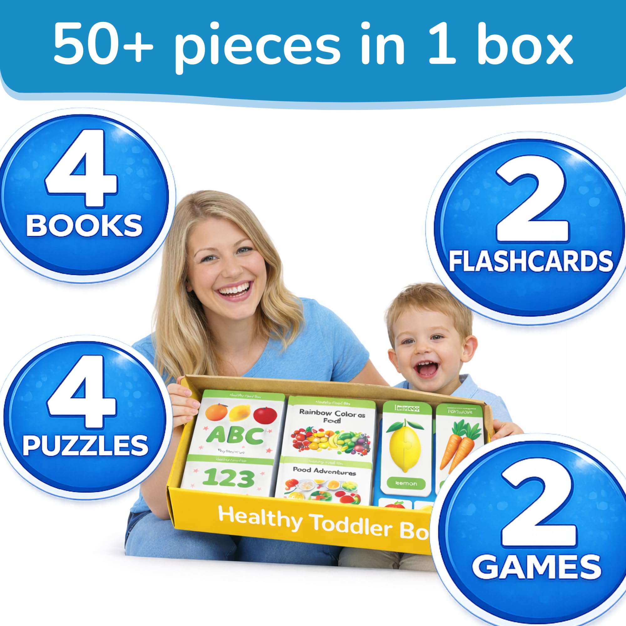 TOYVENTIVE food-based learning games stimulate recognition and sequencing in toddlers.