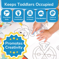 TOYVENTIVE jumbo non-toxic crayons promote easy grip for tiny hands